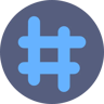 hashtag flat icon