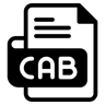 cab 文件 duotone 图标