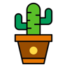Kaktus lineal farbe Icon