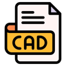 cad dosyası çizgisel renk simge