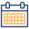 calendar two-color icon