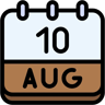 calendário cor linear ícone