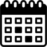 日历 双色调 图标