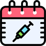 Impfplan lineal farbe Icon