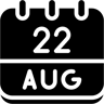 22 de agosto relleno icono