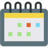 Kalender flach Icon