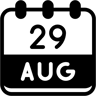 29 de agosto dúo tono icono