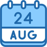 august 24 two color icon