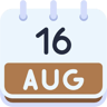 calendario piatto icona