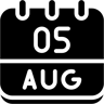 takvim dolu simge