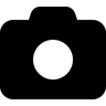 카메라 채워진 아이콘