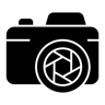 카메라 채워진 아이콘