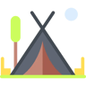 camping flat icon