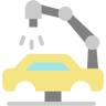 洗車 フラット アイコン
