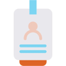 employee card flat icon