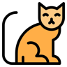 kedi lineal-color simge