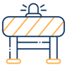 caution two-color icon
