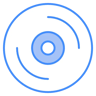 CD due colori icona
