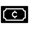 argent filled icône