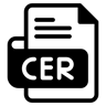 cer 文件 duotone 图标