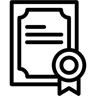 sertifika line simge