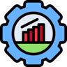 management chart lineal color icon