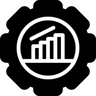 management chart filled icon