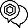 聊天 线条 图标