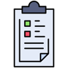 checklist lineal color icon