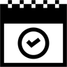 calendario dúo tono icono