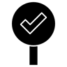 überprüfen gefüllt Icon