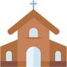 kilise binası düz simge