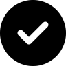 marca de verificación relleno icono
