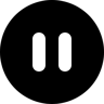 暂停按钮 填充 图标