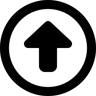 yukarı doğru çizgi simge