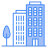 cityscape two color icon