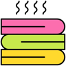 toalla color lineal icono