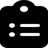 Zwischenablage gefüllt Icon