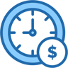 time is money two color icon
