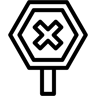 закрывать линия иконка