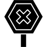 cerca relleno icono