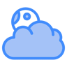 nube two-color icono
