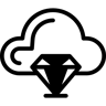 облако duotone иконка