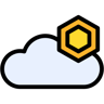 Wolke lineal farbe Icon