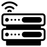 cloud server duotone icon
