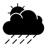 غائم مملوءة أيقونة