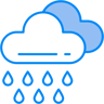 雨 双色 图标