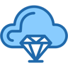 cloud two-color icon
