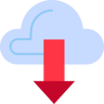 nube plano icono