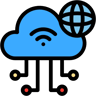 cloud server lineal-color icon